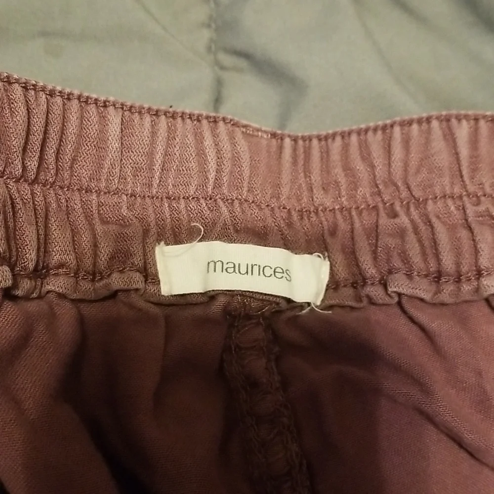 Maurices Women's Purple Cargo Shorts - Picture 3 of 4